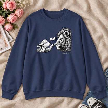 Boop, Luke 10:19, Gift For Christian Animal Lovers - 2D Unisex Sweatshirt