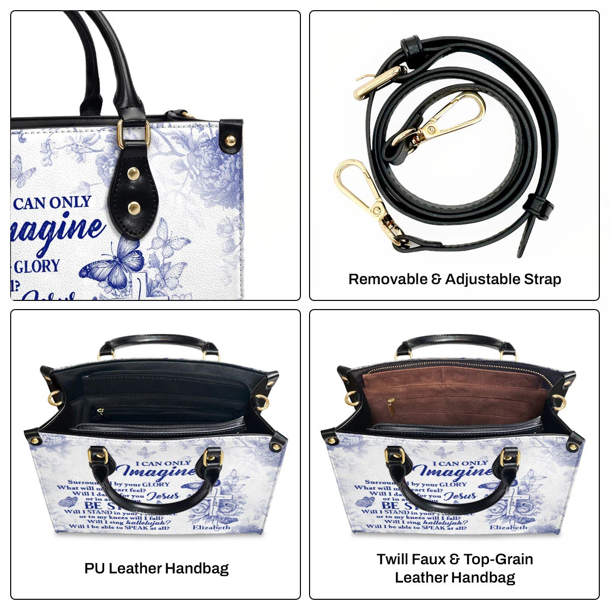 I Can Only Imagine | Personalized Leather Handbag