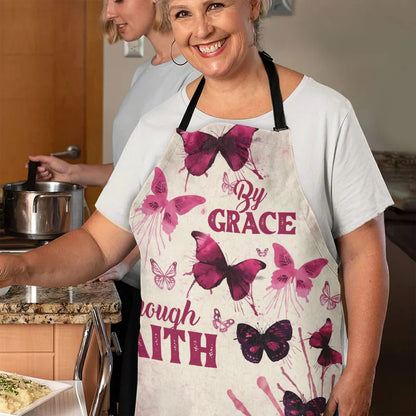 By Grace Through Faith  - Apron With Neck Strap