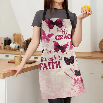 By Grace Through Faith  - Apron With Neck Strap