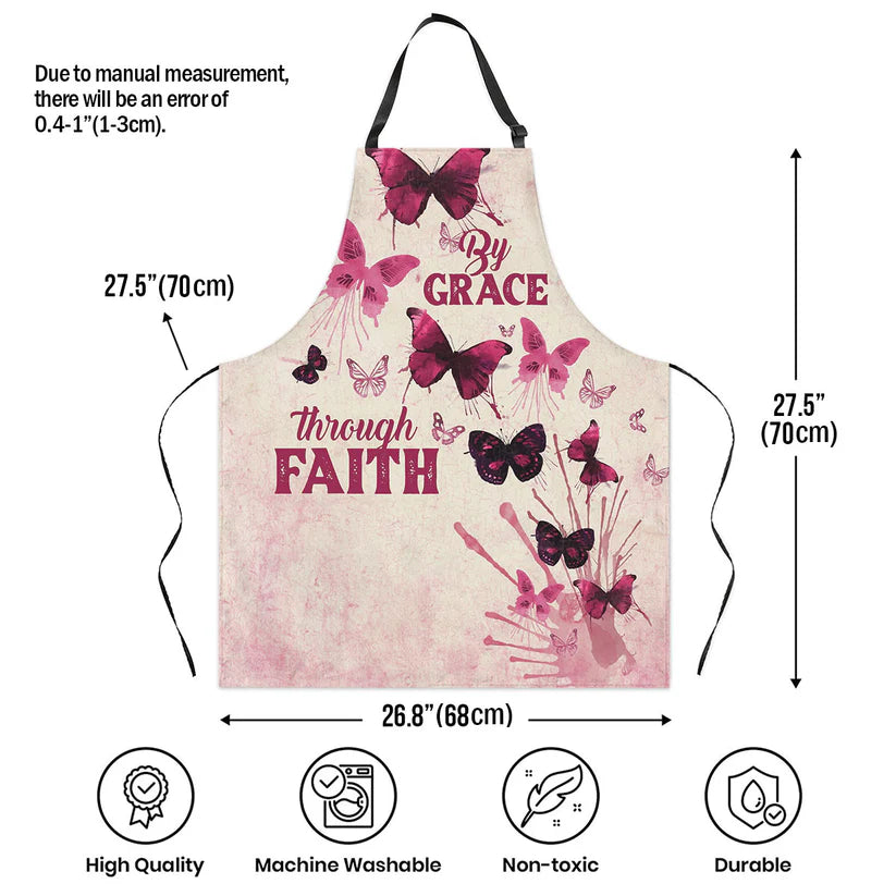 By Grace Through Faith  - Apron With Neck Strap