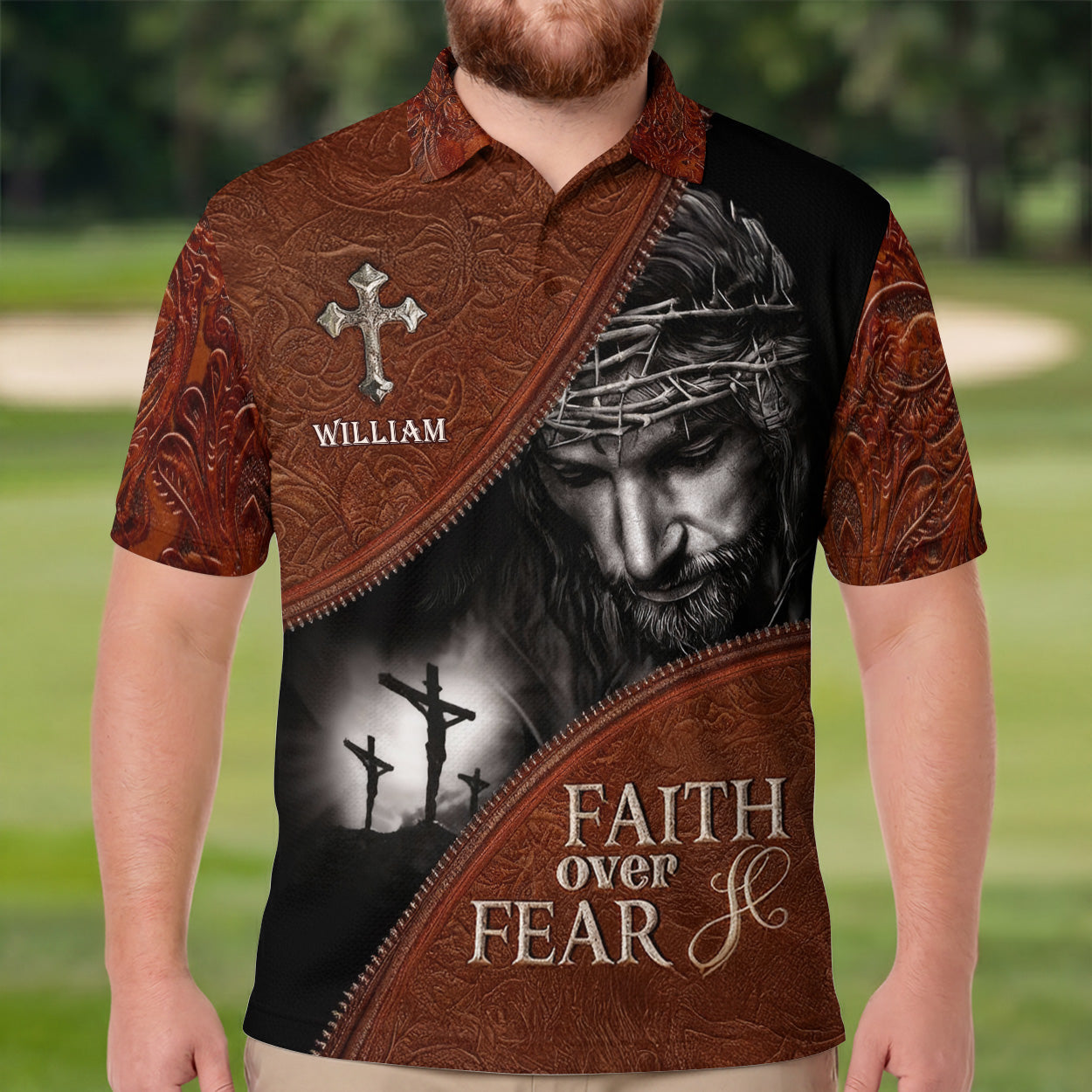 Faith Over Fear | Personalized Polo Shirt