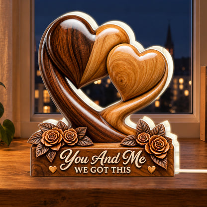 You And Me We Got This, Gift For Loved One - Personalized Light Box