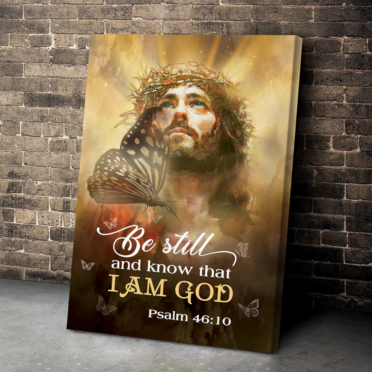 Be Still And Believe In God - Personalized Canvas