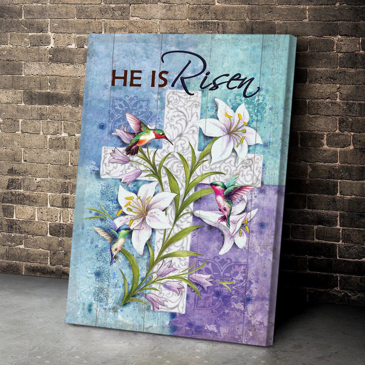 He Is Risen - Personalized Canvas
