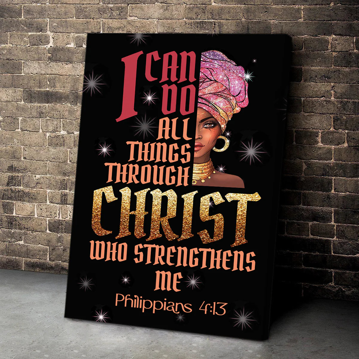 I Can Do All Things Through Christ - Personalized Canvas