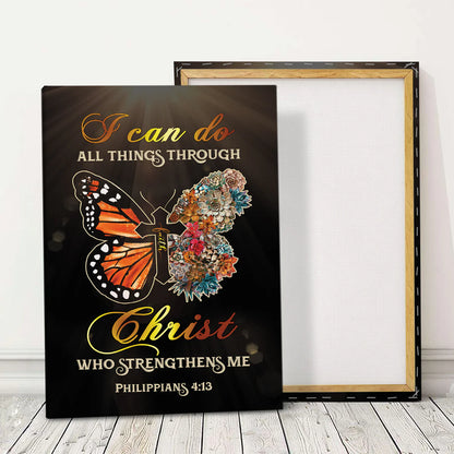 I Can Do All Things Through Christ - Personalized Canvas