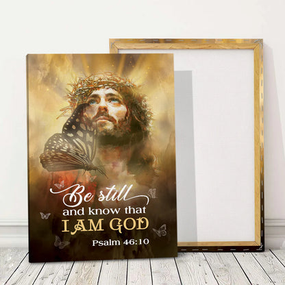 Be Still And Believe In God - Personalized Canvas