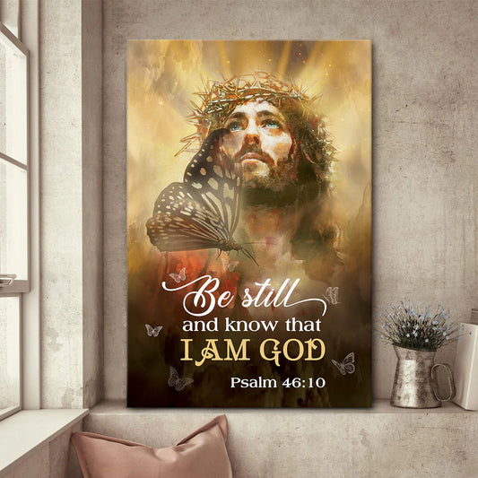Be Still And Believe In God - Personalized Canvas