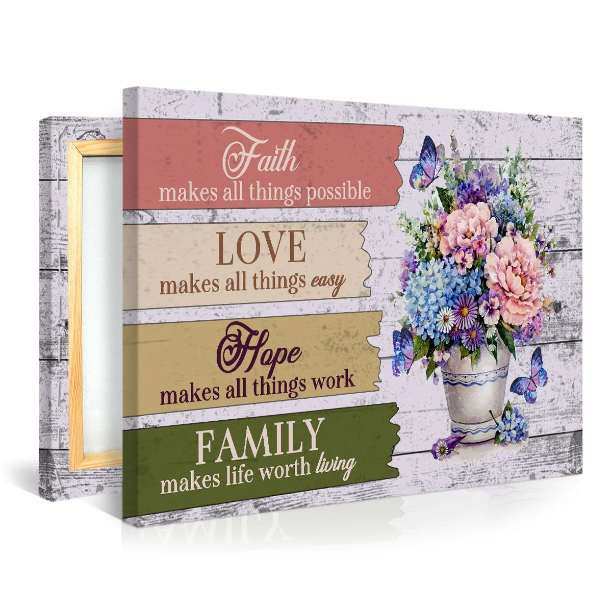 Faith Makes All Things Possible - Personalized Canvas