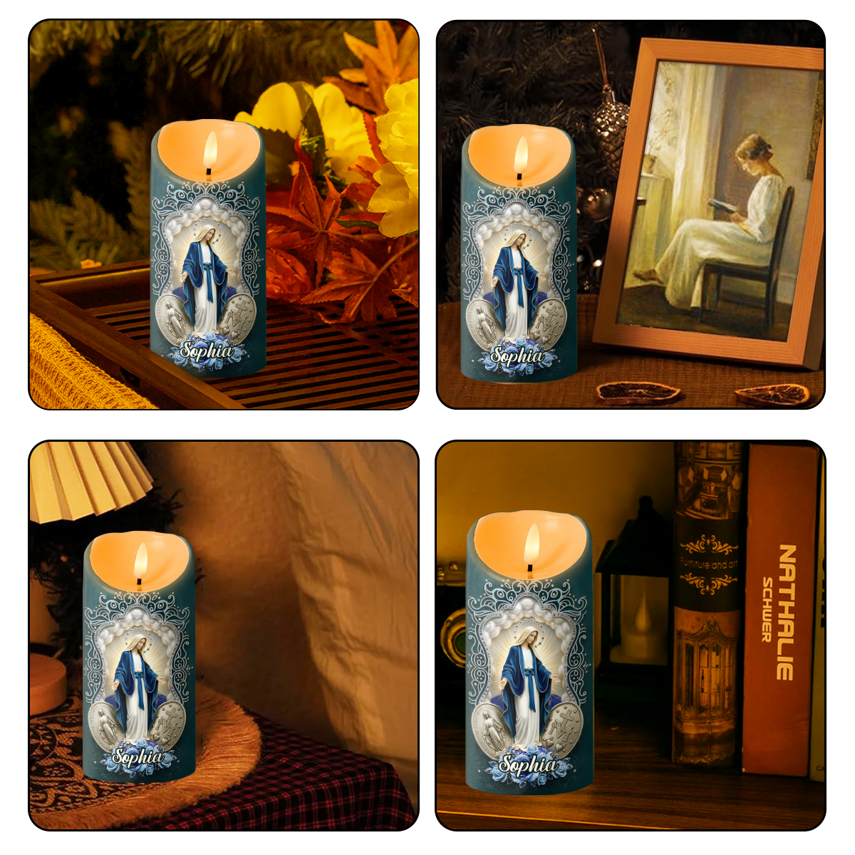 A Prayer For My Family - Personalized Flameless LED Candle