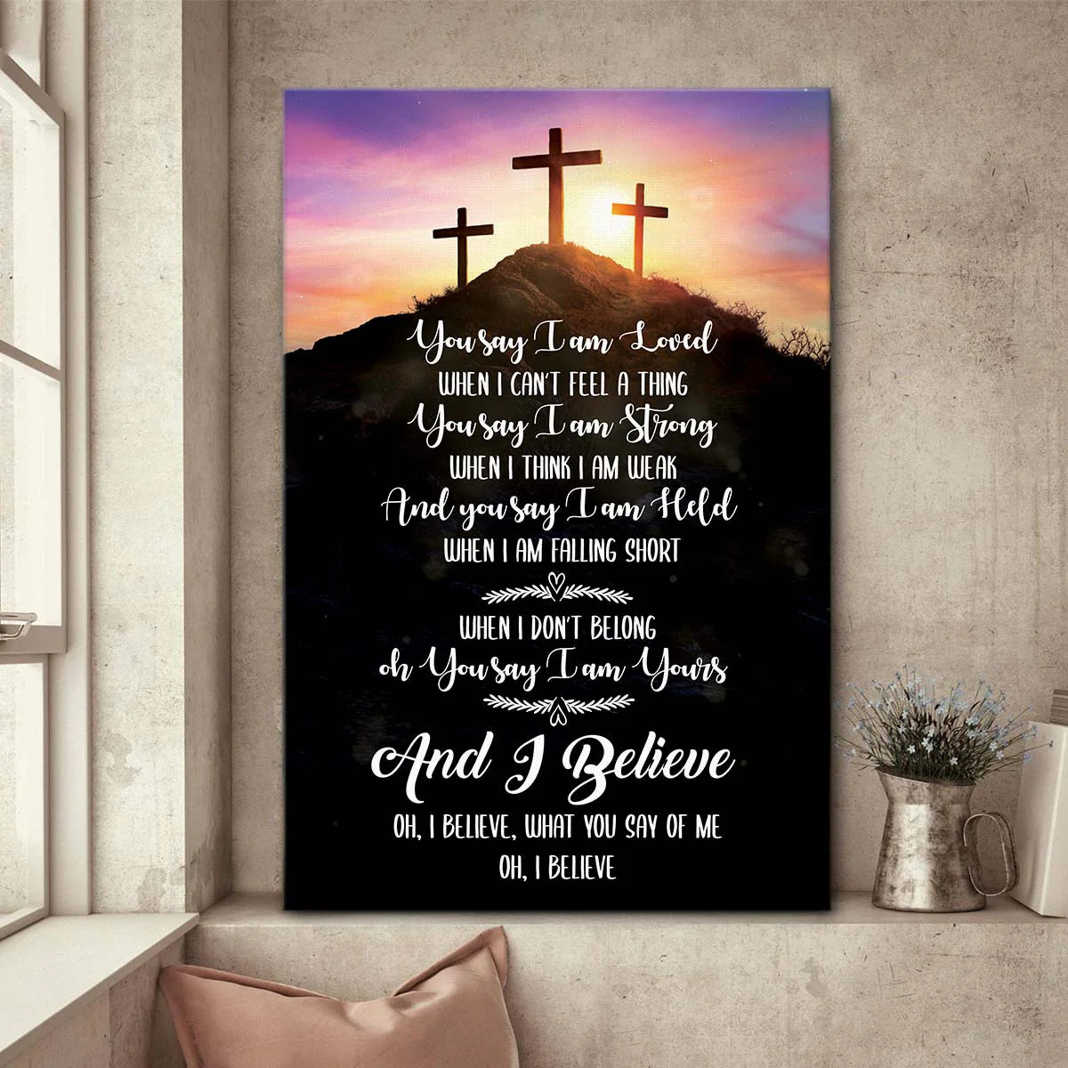 Special Lyrics About God - Personalized Canvas