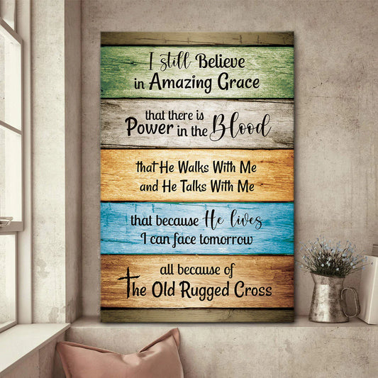 Believe In Amazing Grace - Personalized Canvas