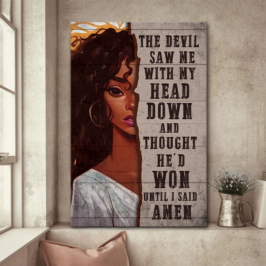 I Said Amen - Personalized Canvas