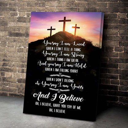 Special Lyrics About God - Personalized Canvas
