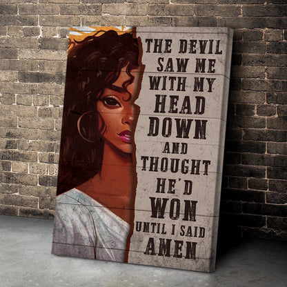I Said Amen - Personalized Canvas