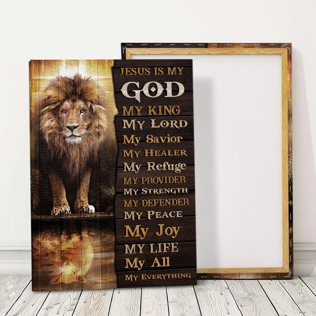 Jesus Is My God  - Personalized Canvas
