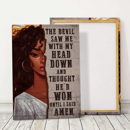 I Said Amen - Personalized Canvas