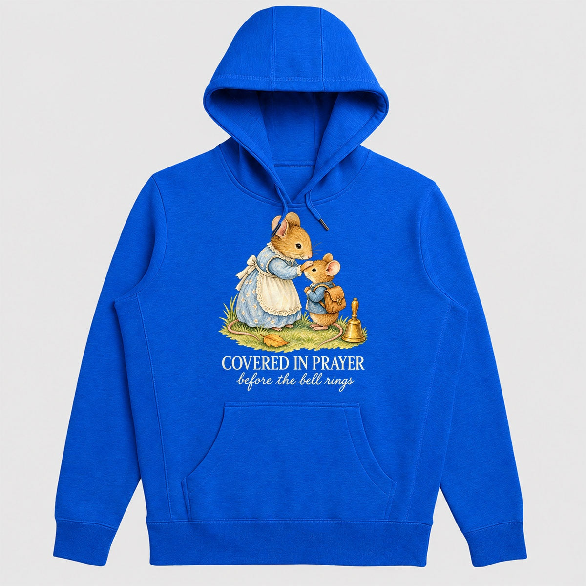 Covered In Prayer Before The Bell Rings, Gift For Christian Moms - 2D Unisex Hoodie
