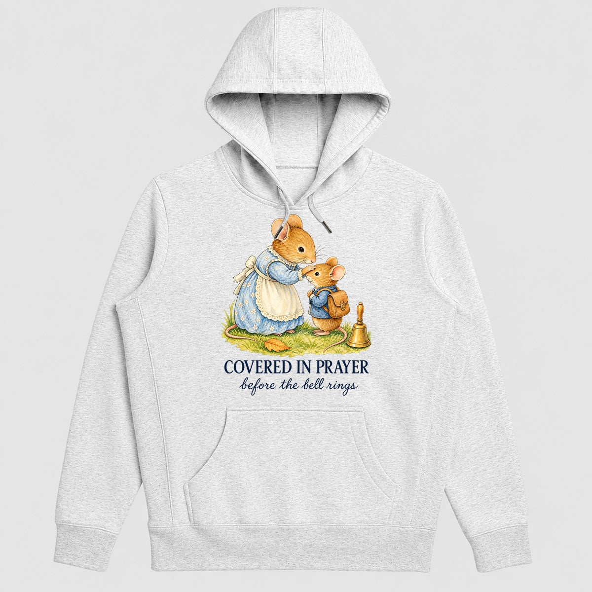 Covered In Prayer Before The Bell Rings, Gift For Christian Moms - 2D Unisex Hoodie