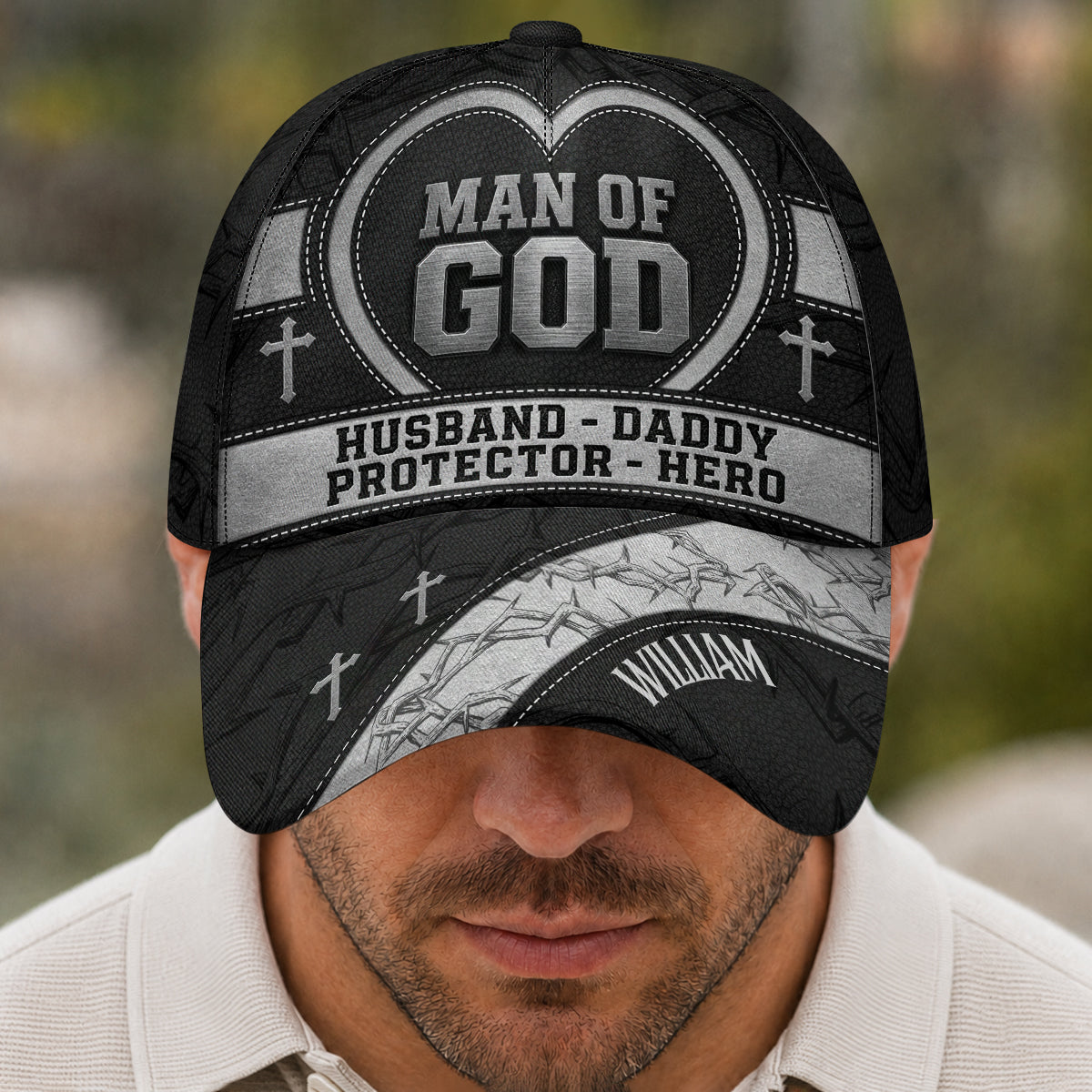 Man Of God, Gift For Men | Personalized Classic Cap