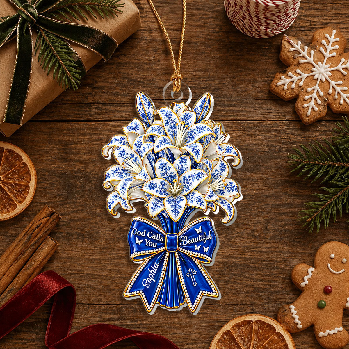 God Calls You Beautiful, Personalized Gift For Women | Personalized 1-Layer Acrylic Ornament
