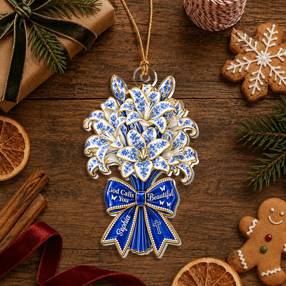 God Calls You Beautiful, Personalized Gift For Women | Personalized 1-Layer Acrylic Ornament