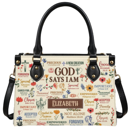 What God Says About You | Personalized Leather Handbag