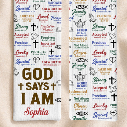God Says I Am, Gift For Women | Personalized Scarf