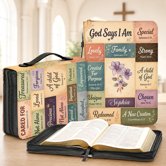 God Says You Are, Gift For Women | Personalized Bible Cover