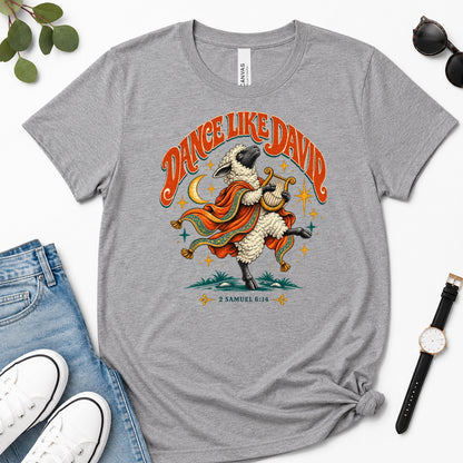 Dance Like David Sheep, Gift For Christian Worship Lovers - 2D Unisex Premium T-shirt