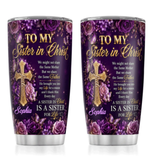 My Daily Affirmations, Gift For Her | Personalized Stainless Steel Tumbler