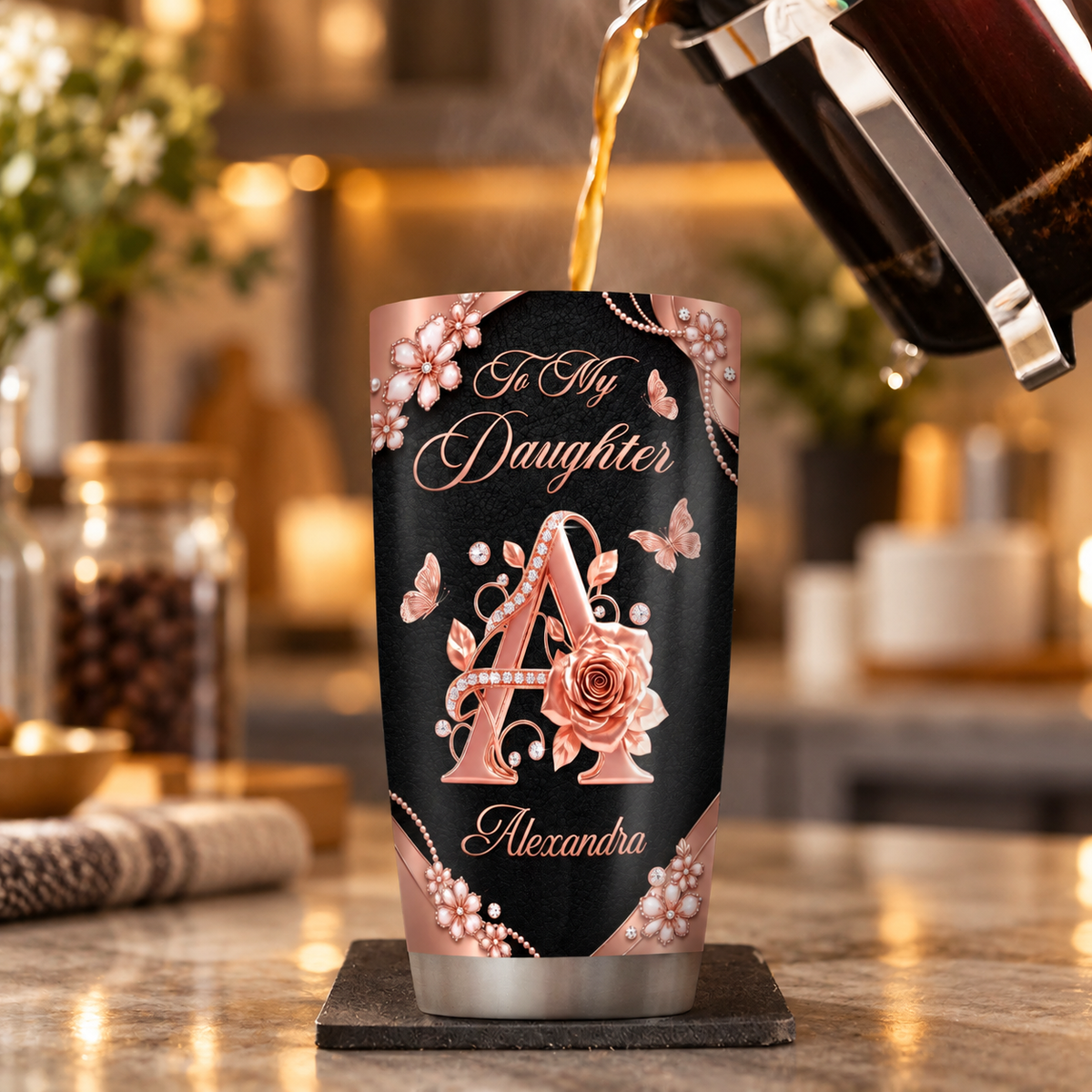 You’ll Always Be My Girl, Gift For Daughter | Personalized Stainless Steel Tumbler