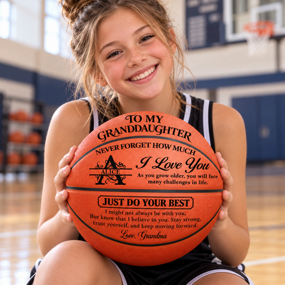 To My Grandkids Never Forget How Much I Love You, Gift For Grandkids | Personalized Basketball
