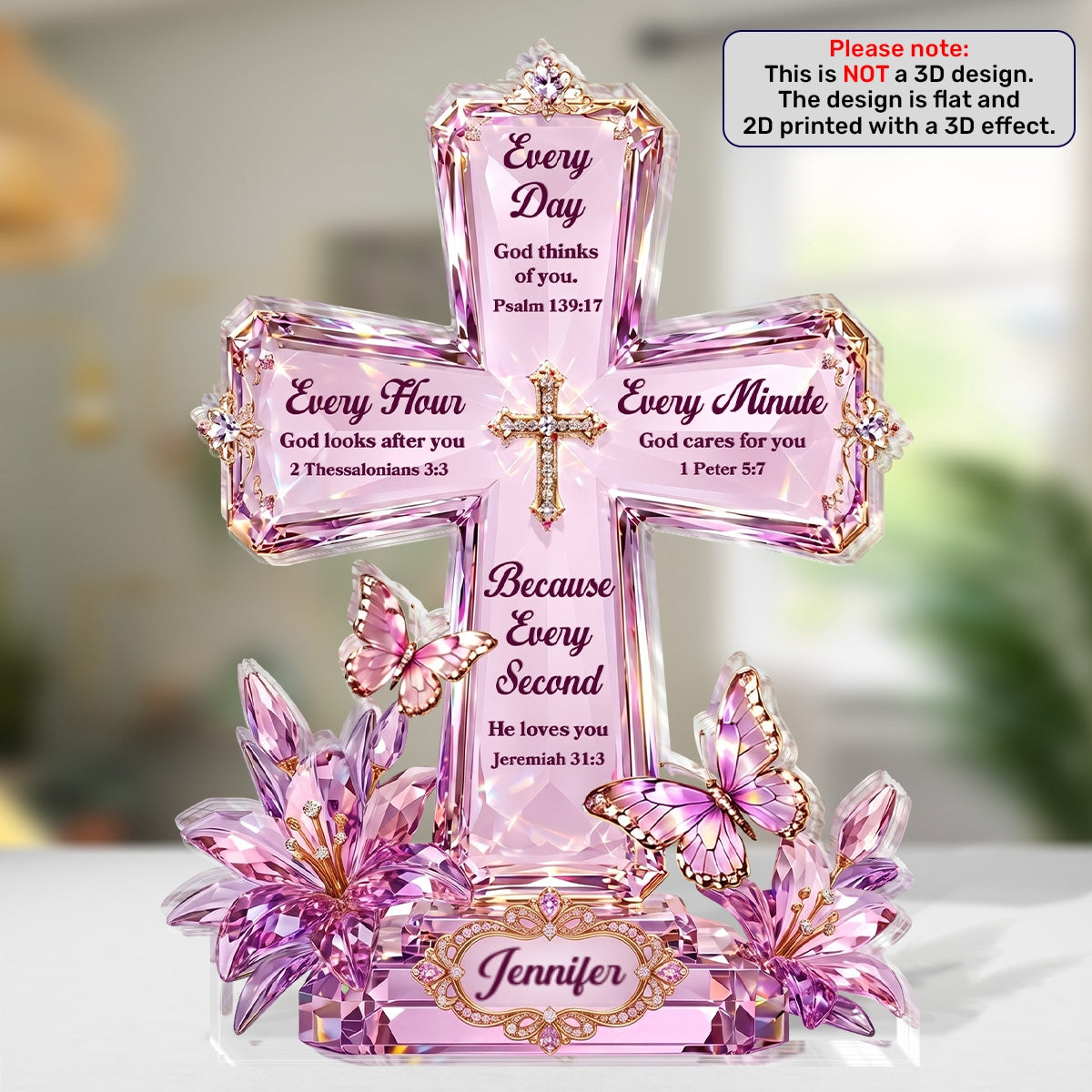 Every Second Of His Love, Memorial Gift For Loved One | Personalized Custom Shaped Acrylic Plaque