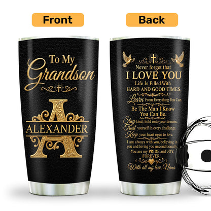 Be The Man I Know You Can Be, Christian Gift For Son | Personalized Stainless Steel Tumbler