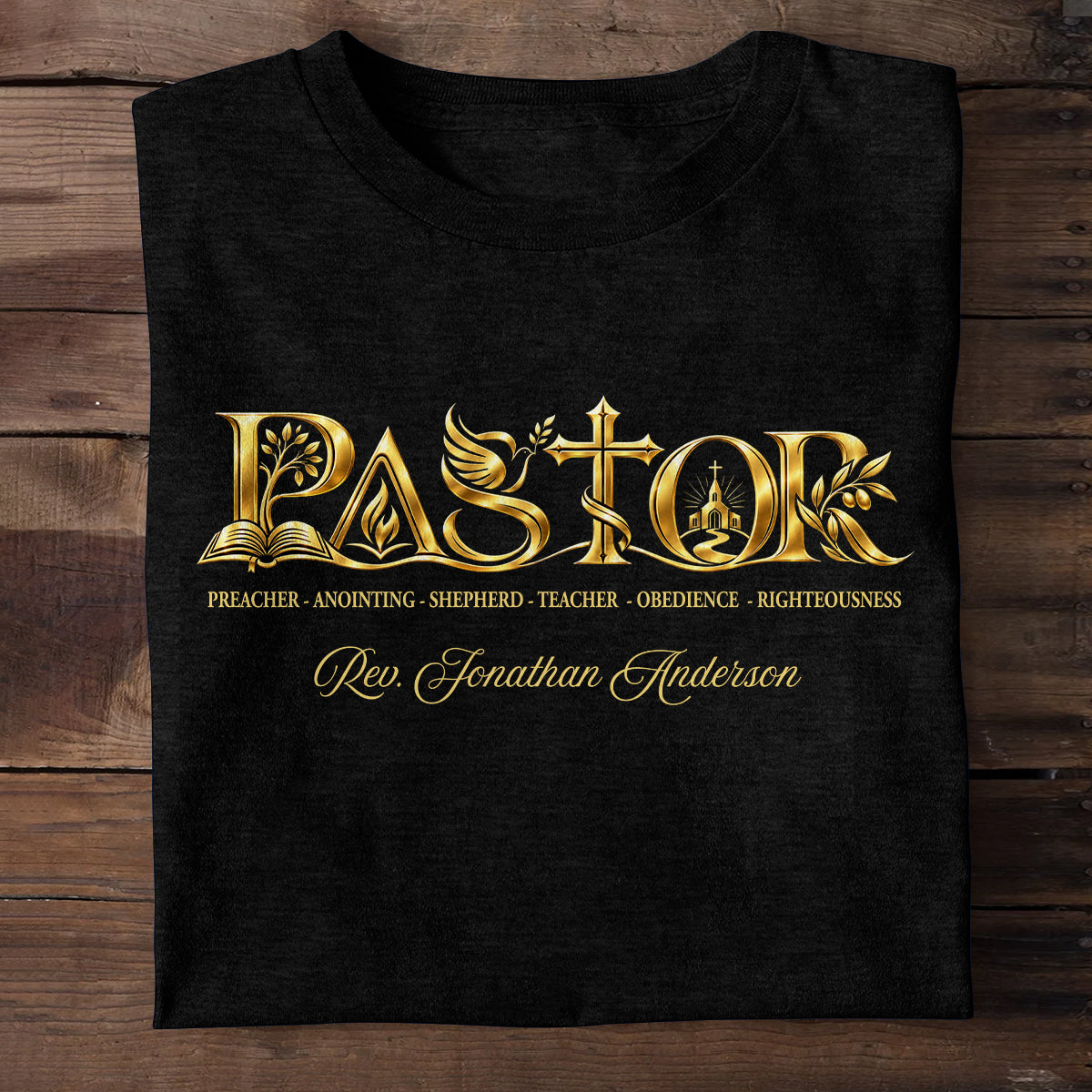 Celebrating A Pastor’s Faithful Life Of Service, Gift For Pastor | Personalized 2D Unisex T-shirt