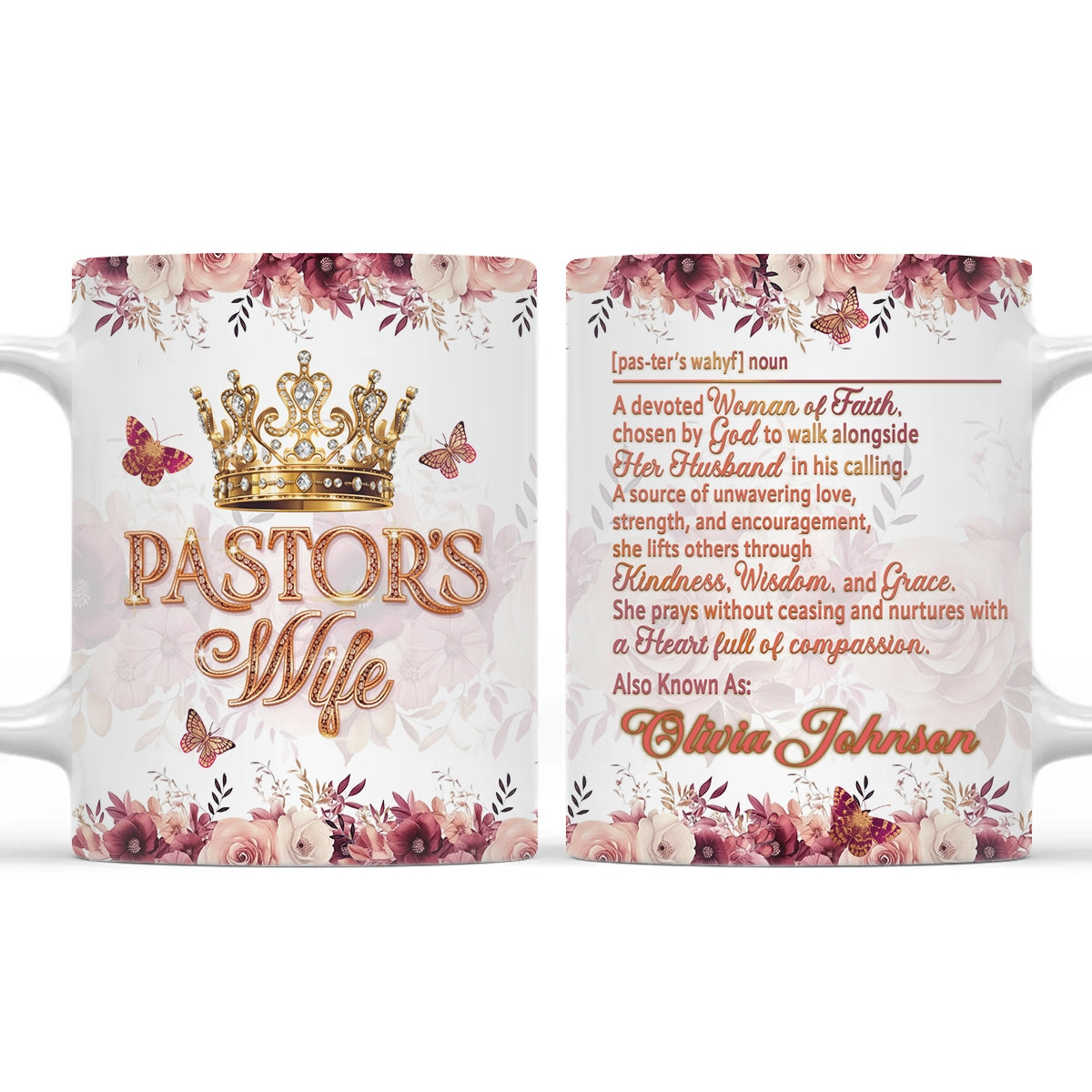 Pastor's Wife, Gift For Pastor's Wife | Personalized Ceramic Coffee Mug
