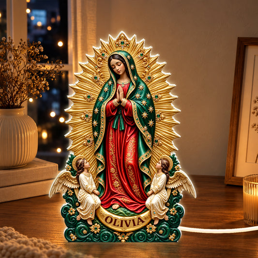 Our Lady Of Guadalupe, Gift For Loved One - Personalized Light Box