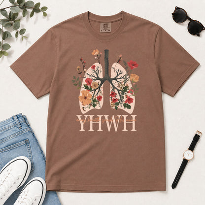 Every Breath Speaks His Name, Gift For Christian Respiratory Therapist - 2D Unisex Garment-dyed T-shirt