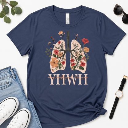 Every Breath Speaks His Name, Gift For Christian Respiratory Therapist - 2D Unisex Premium T-shirt