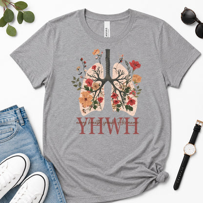 Every Breath Speaks His Name, Gift For Christian Respiratory Therapist - 2D Unisex Premium T-shirt