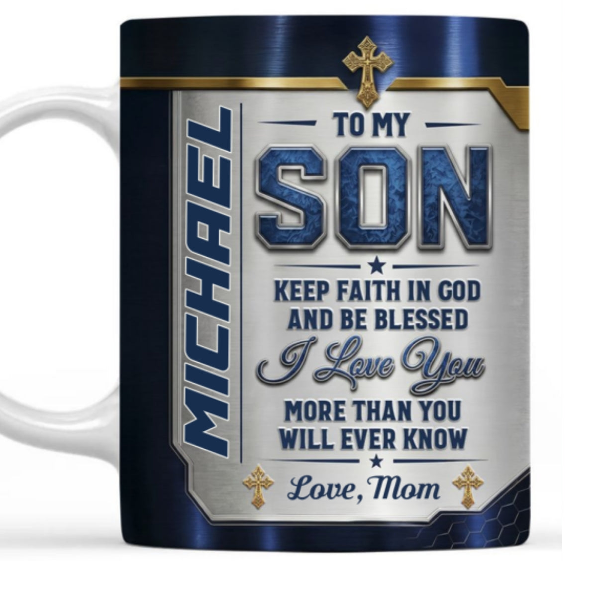 Blessing To My Son, Gift of Blessing | Personalized Ceramic Coffee Mug