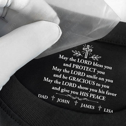 May The Lord Bless You , Gift For Christians | Personalized Shirt With Design Inner Neck