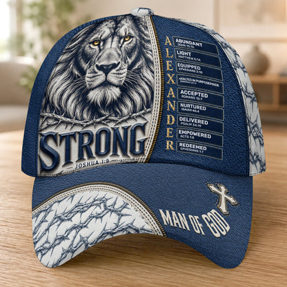 Man Of God, Gift For Men | Personalized Classic Cap