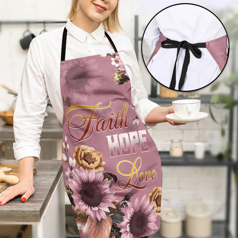 Faith Hope Love - Apron With Neck Strap
