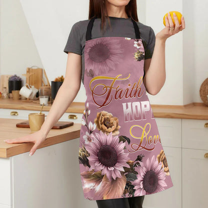 Faith Hope Love - Apron With Neck Strap