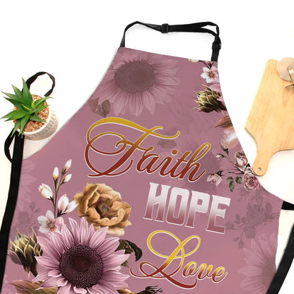 Faith Hope Love - Apron With Neck Strap