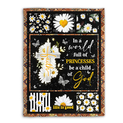 A Child of God Christian Fleece Blanket