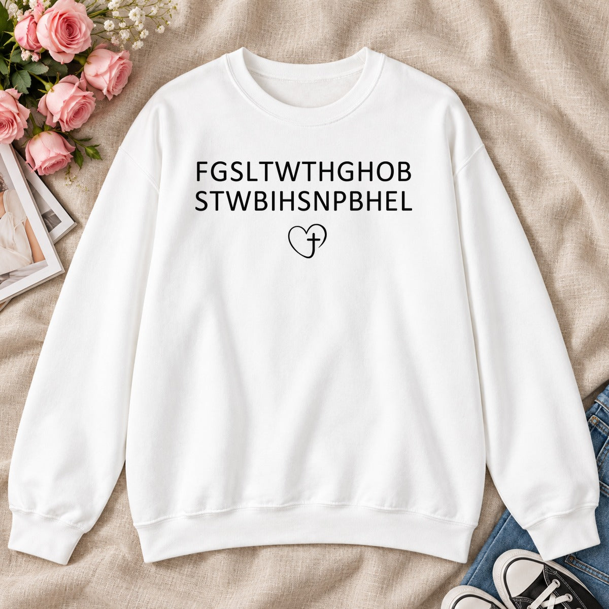 For God So Loved The World, John 3:16, Gift For Christian Believers - 2D Unisex Sweatshirt